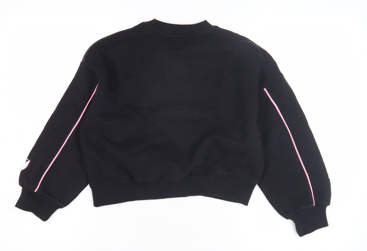 MLS Girls Black Pullover Sweatshirt 8-9 Years Graphic Print