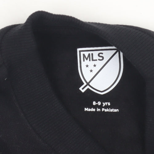 MLS Girls Black Pullover Sweatshirt 8-9 Years Graphic Print