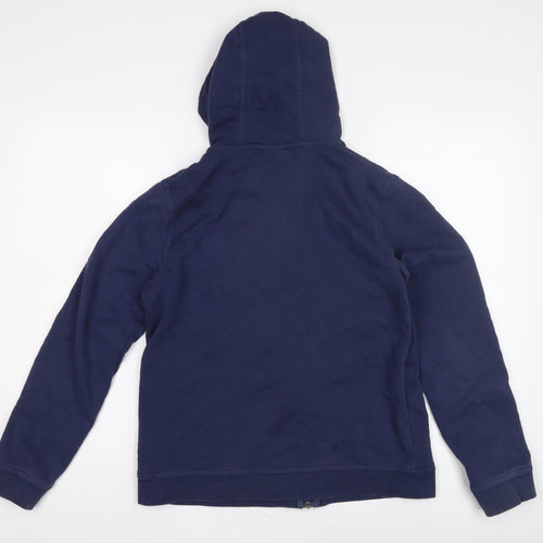 Nike Boys Blue XL Full Zip Hoodie, Sports Logo, Hooded