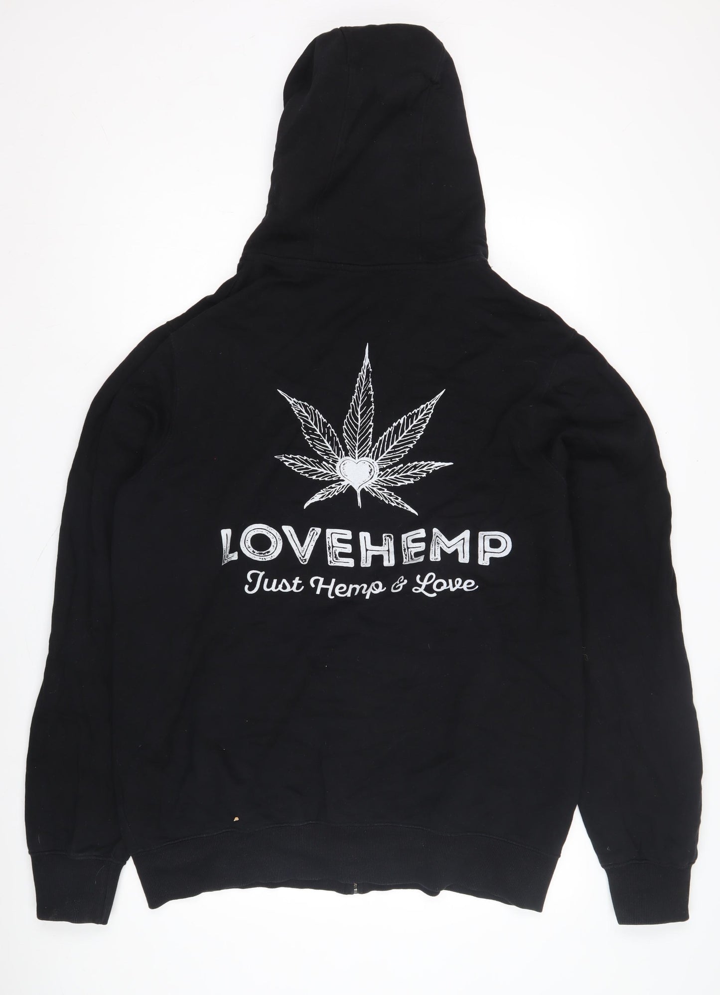 Men's Black Full Zip Nature Hoodie