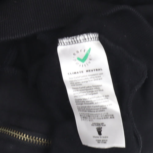 Men's Black Full Zip Nature Hoodie