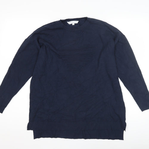 Amara Reya Women's Blue Pullover Jumper S-M