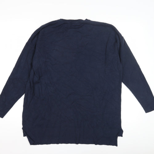 Amara Reya Women's Blue Pullover Jumper S-M