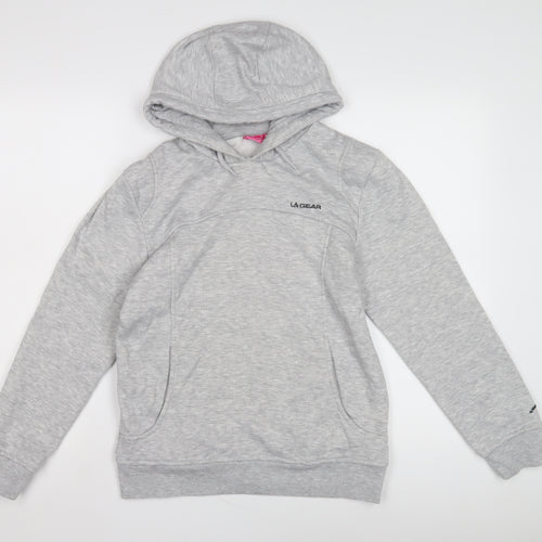 LA Gear Women's Grey Pullover Hoodie Size 8