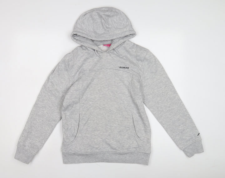 LA Gear Women's Grey Pullover Hoodie Size 8