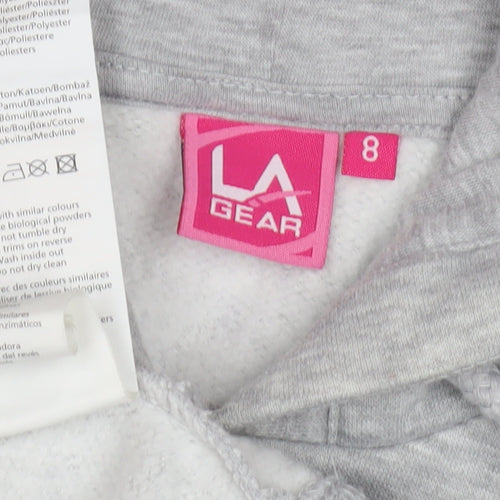 LA Gear Women's Grey Pullover Hoodie Size 8