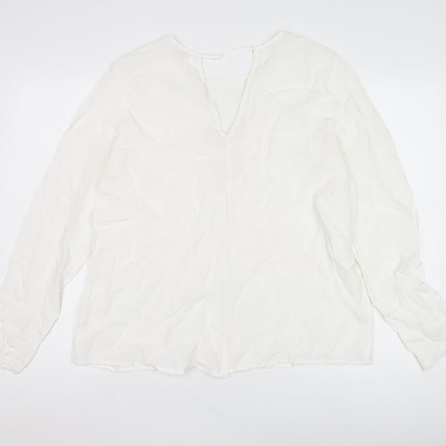 River Island Women's White Blouse Size 16