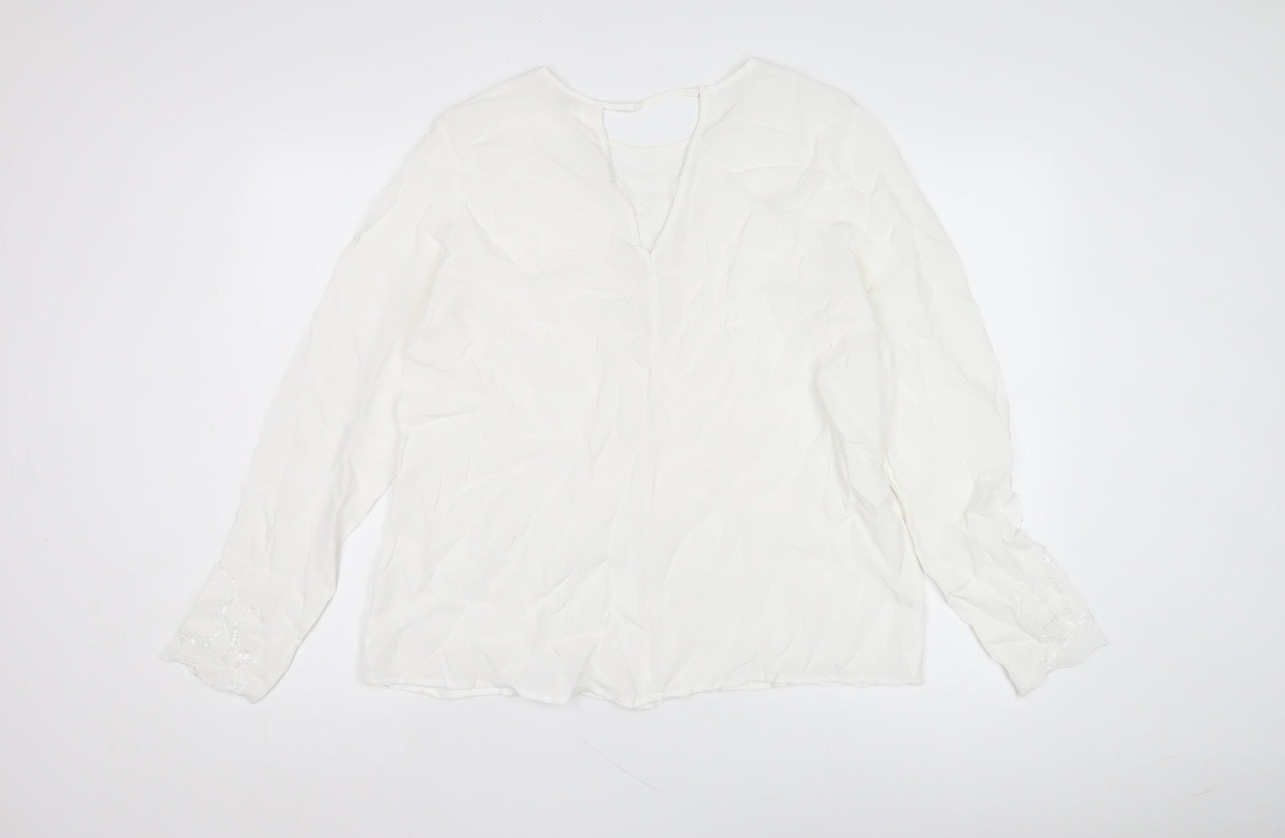 River Island Women's White Blouse Size 16