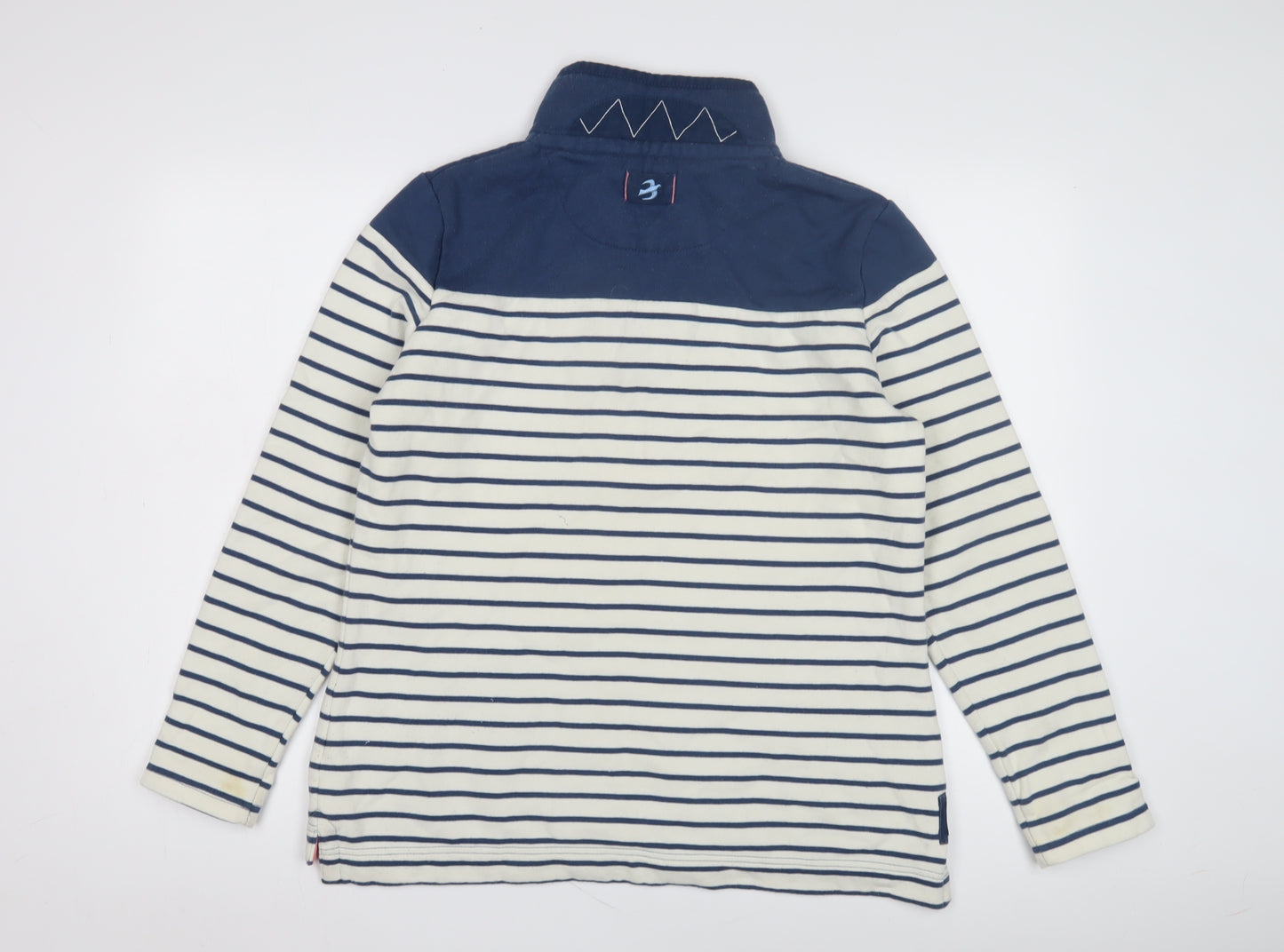 Brakeburn Blue Striped Henley Sweatshirt, Women’s Size 12