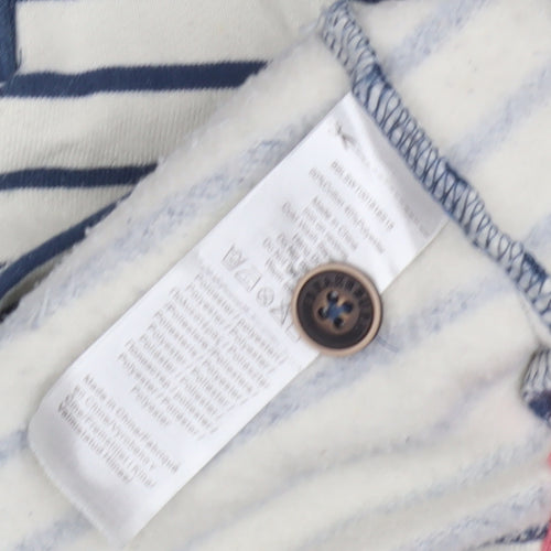 Brakeburn Blue Striped Henley Sweatshirt, Women’s Size 12