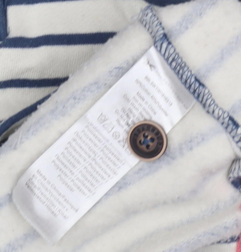 Brakeburn Blue Striped Henley Sweatshirt, Women’s Size 12