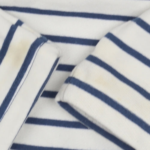 Brakeburn Blue Striped Henley Sweatshirt, Women’s Size 12