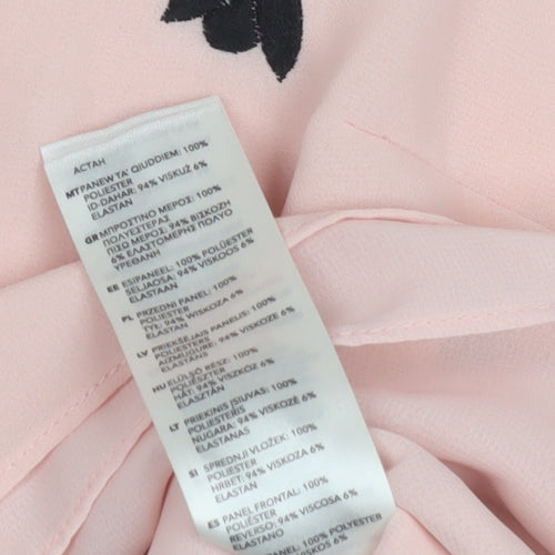 Principles Pink Collared Sleeveless Blouse - Size 10