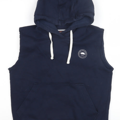 SoulCal & Co Womens Blue Vest Hoodie Size 10