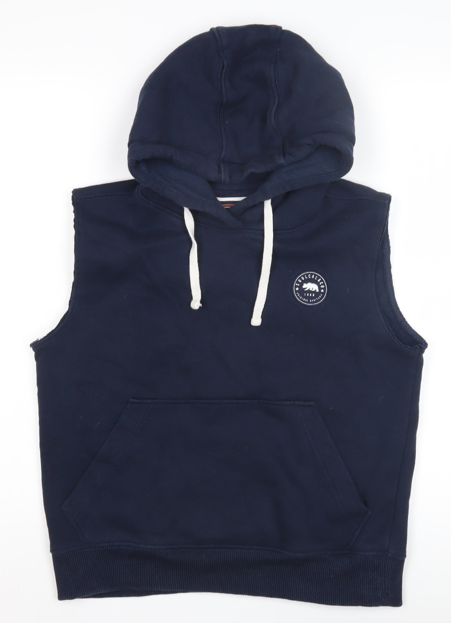 SoulCal & Co Womens Blue Vest Hoodie Size 10