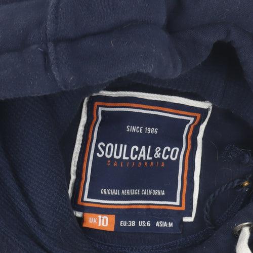 SoulCal & Co Womens Blue Vest Hoodie Size 10