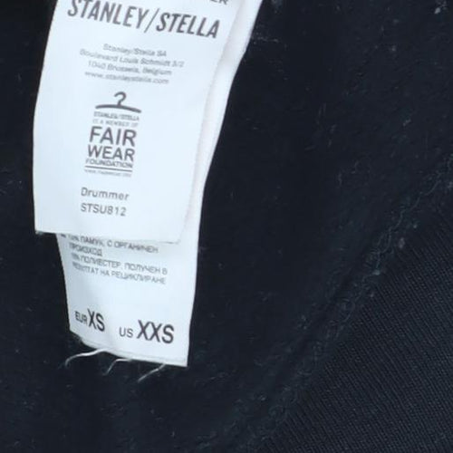 Stanley/Stella Boys Black XS Hooded Pullover Graphic Hoodie