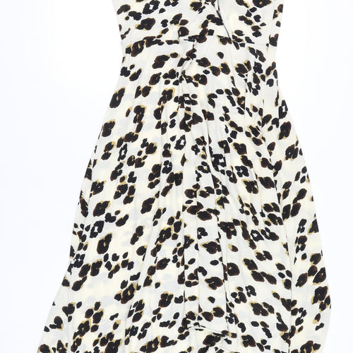 AX Paris Women's Multicoloured Animal Print Halter Dress