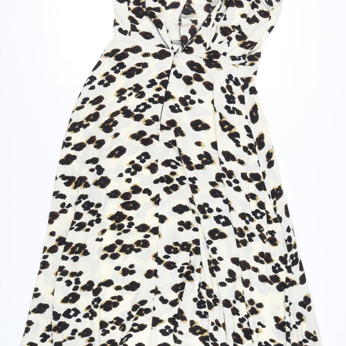 AX Paris Women's Multicoloured Animal Print Halter Dress