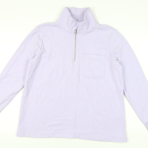 Lands' End Women's Purple XL Pullover Sweatshirt