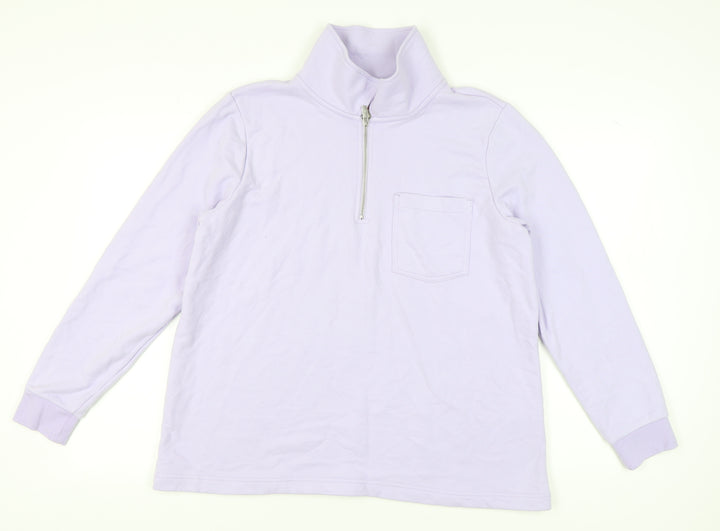 Lands' End Women's Purple XL Pullover Sweatshirt