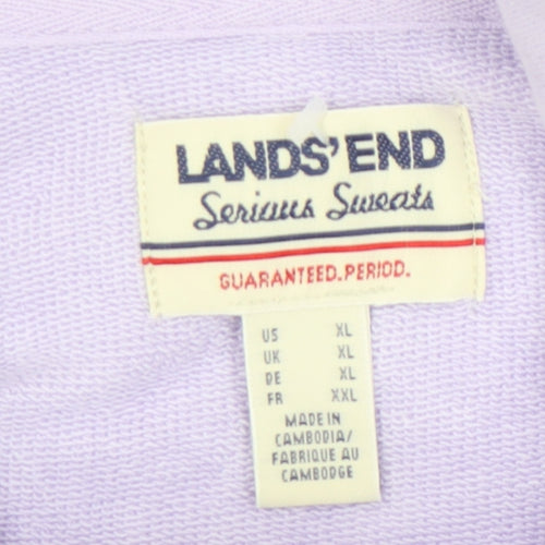 Lands' End Women's Purple XL Pullover Sweatshirt
