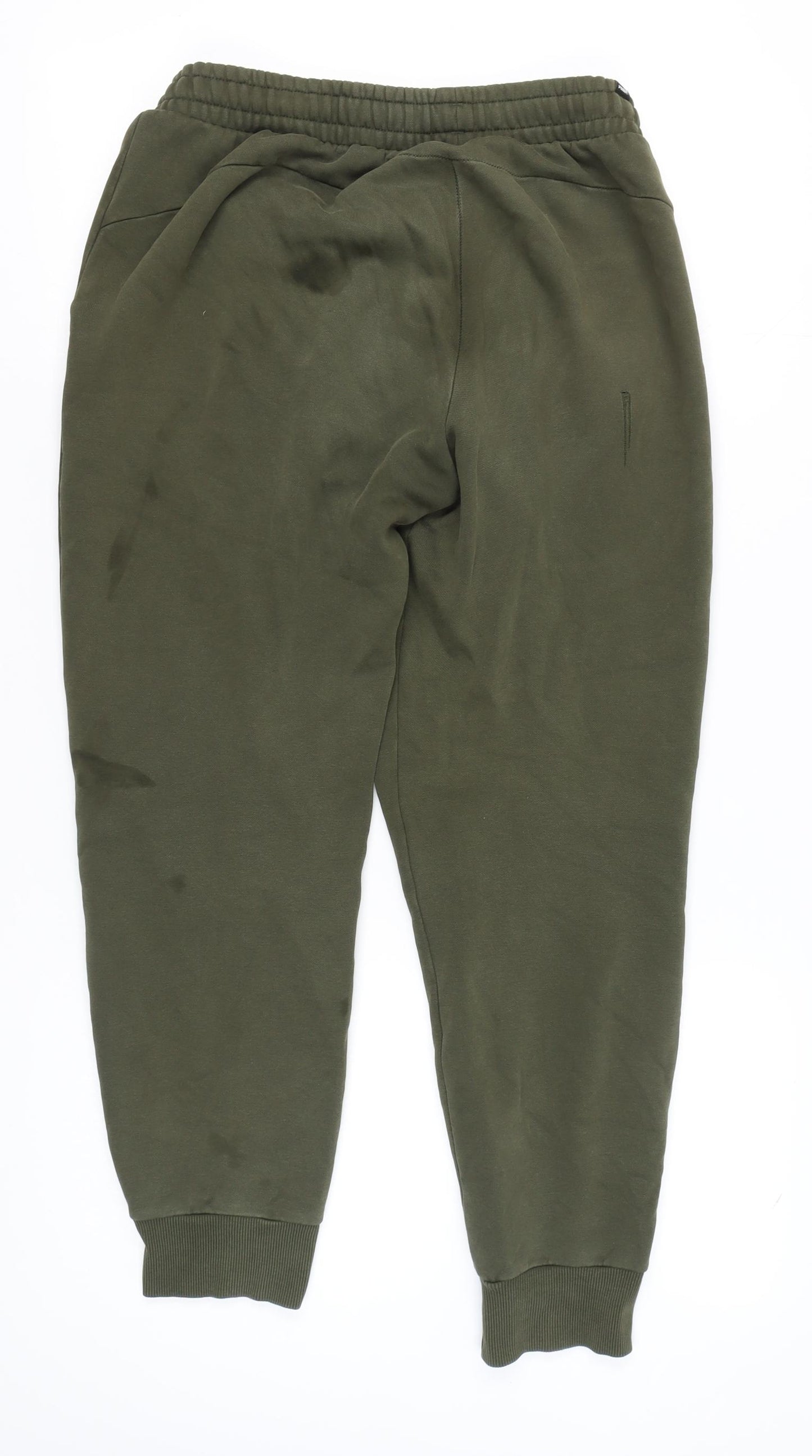 Puma Men's Green Jogger Trousers, M, for Gym & Casual