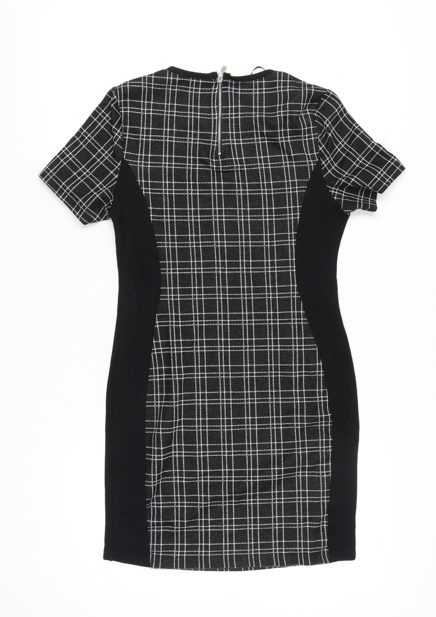 Select Women's Black Check Sheath Dress Size 12