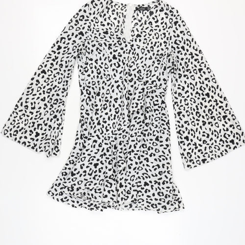 Boohoo Women’s Multicoloured Leopard Print A-Line Dress