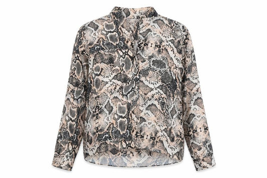 Front view of Wallis Women's Multicoloured Animal Print Blouse, size 10
