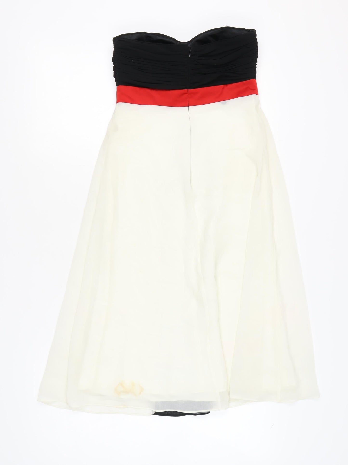début Women's Black Red Ivory A-Line Midi Dress