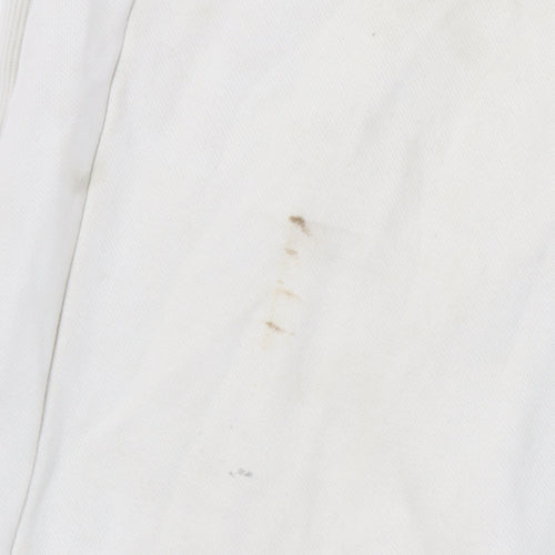 Puma Men's White Jogger Trousers S, Cotton Blend, Activewear