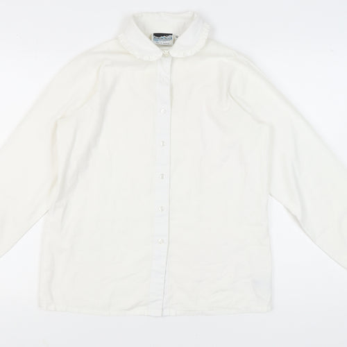 Fashion Sprit Women’s White Blouse, Size 14, Casual Wear