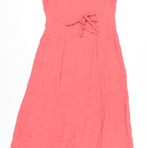Berkertex Women's Pink Sleeveless Button Dress, Size 12