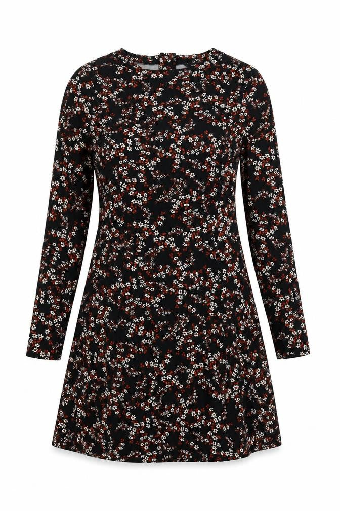 New Look Women's Black Floral Dress Size 14