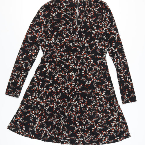 New Look Women's Black Floral Dress Size 14