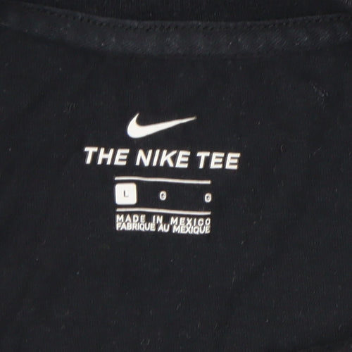 Nike Black Unisex T-Shirt L Crew Neck Casual
