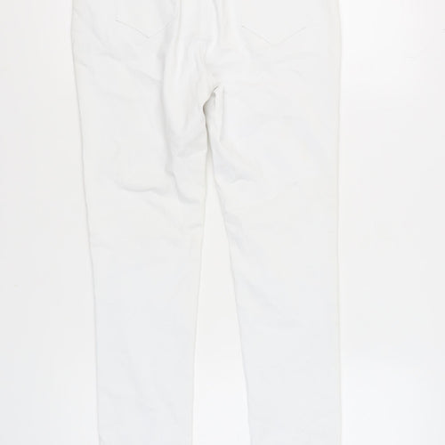 QED London Women's White Skinny Jeans Size 10