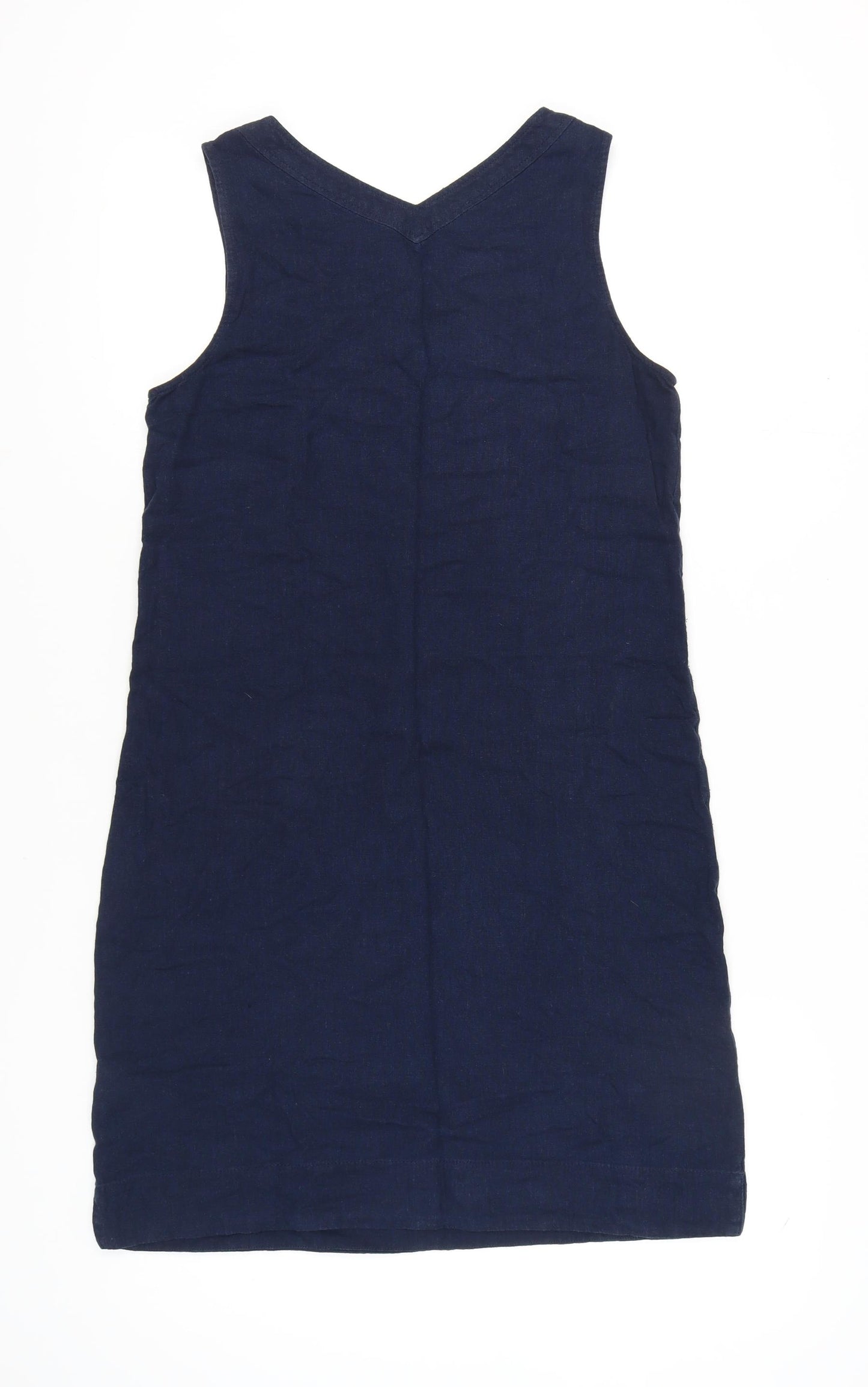 Marks and Spencer Blue Sleeveless Denim Dress - Size 10