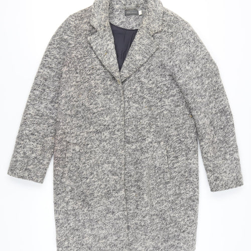 Mint Velvet Women's Grey Overcoat Size 12