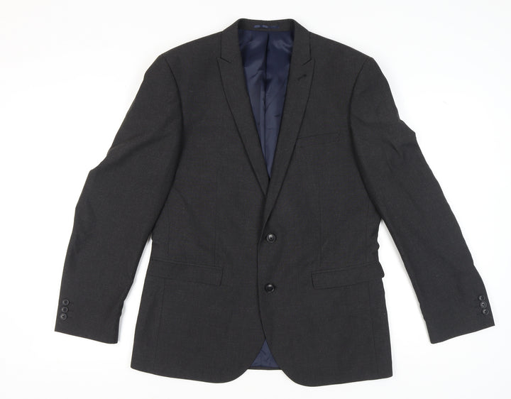 Next Men's Grey Blazer 42 Regular Jacket