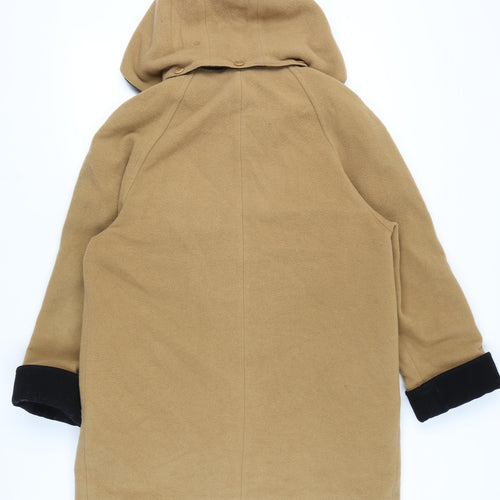 Astraka Women's Beige Hooded Overcoat Size 16