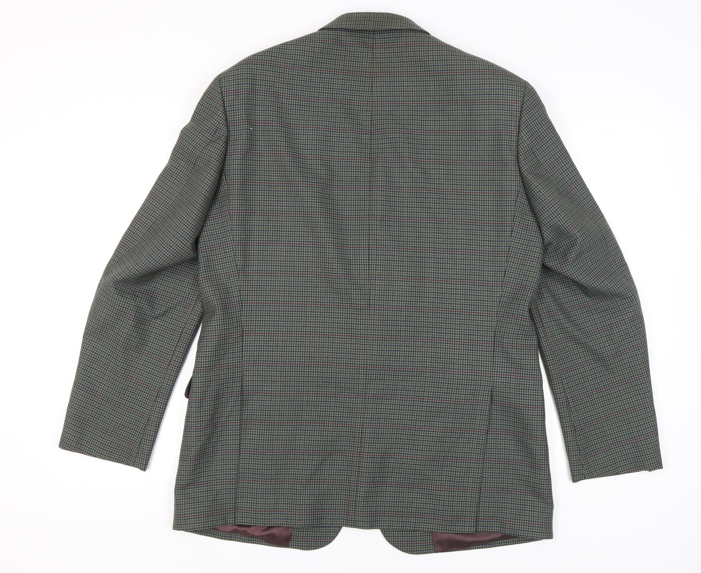 Gurteen Men's Grey Check Blazer 42 Long Jacket