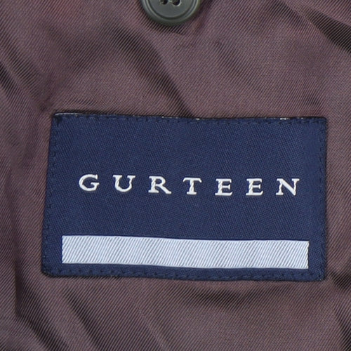 Gurteen Men's Grey Check Blazer 42 Long Jacket