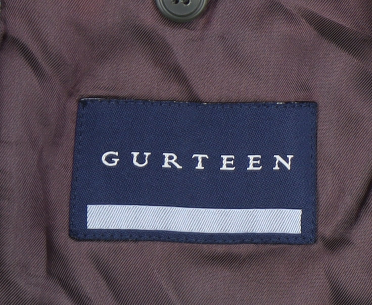 Gurteen Men's Grey Check Blazer 42 Long Jacket