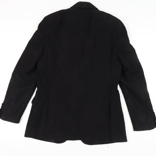 Zara Man Black Blazer Size UK 40 Single-Breasted