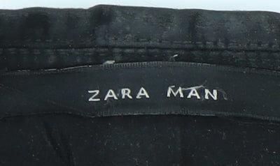 Zara Man Black Blazer Size UK 40 Single-Breasted