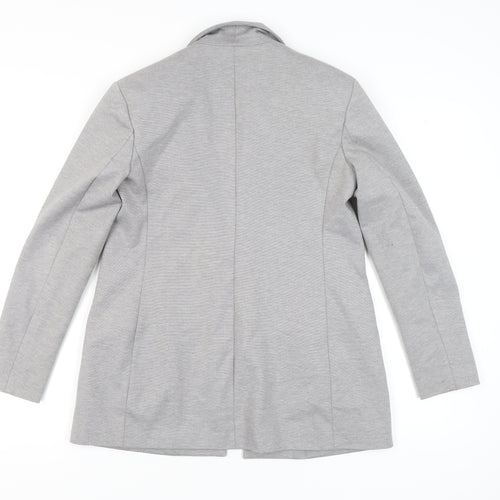 Dorothy Perkins Women's Grey Blazer, Size 8, Double-Breasted