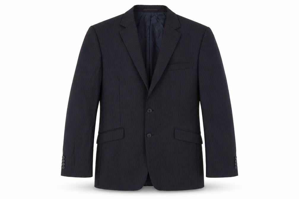 John Lewis Men's Black Long Blazer, 42L Wool Jacket