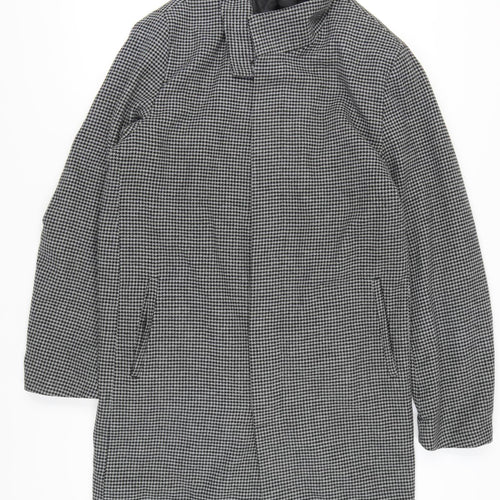 Livergy Men's Grey Houndstooth Overcoat XL